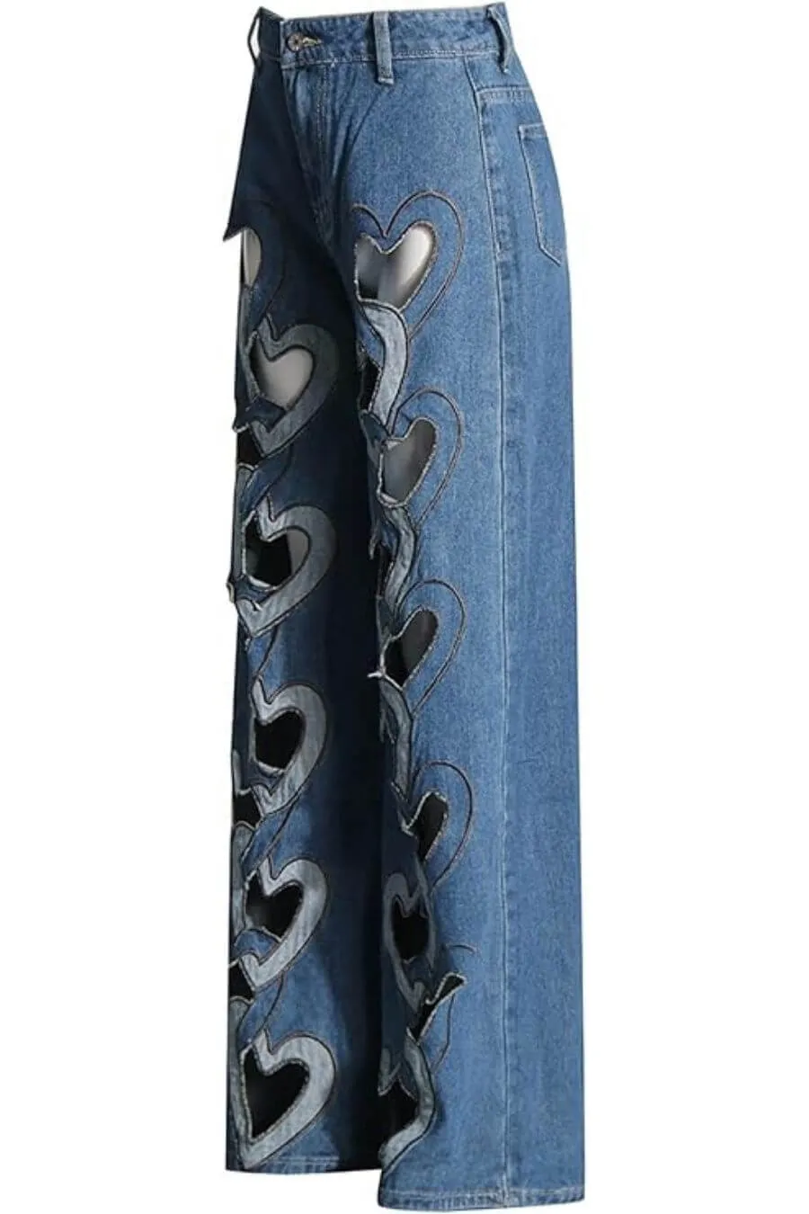 Milena Heart Cut Out Denim