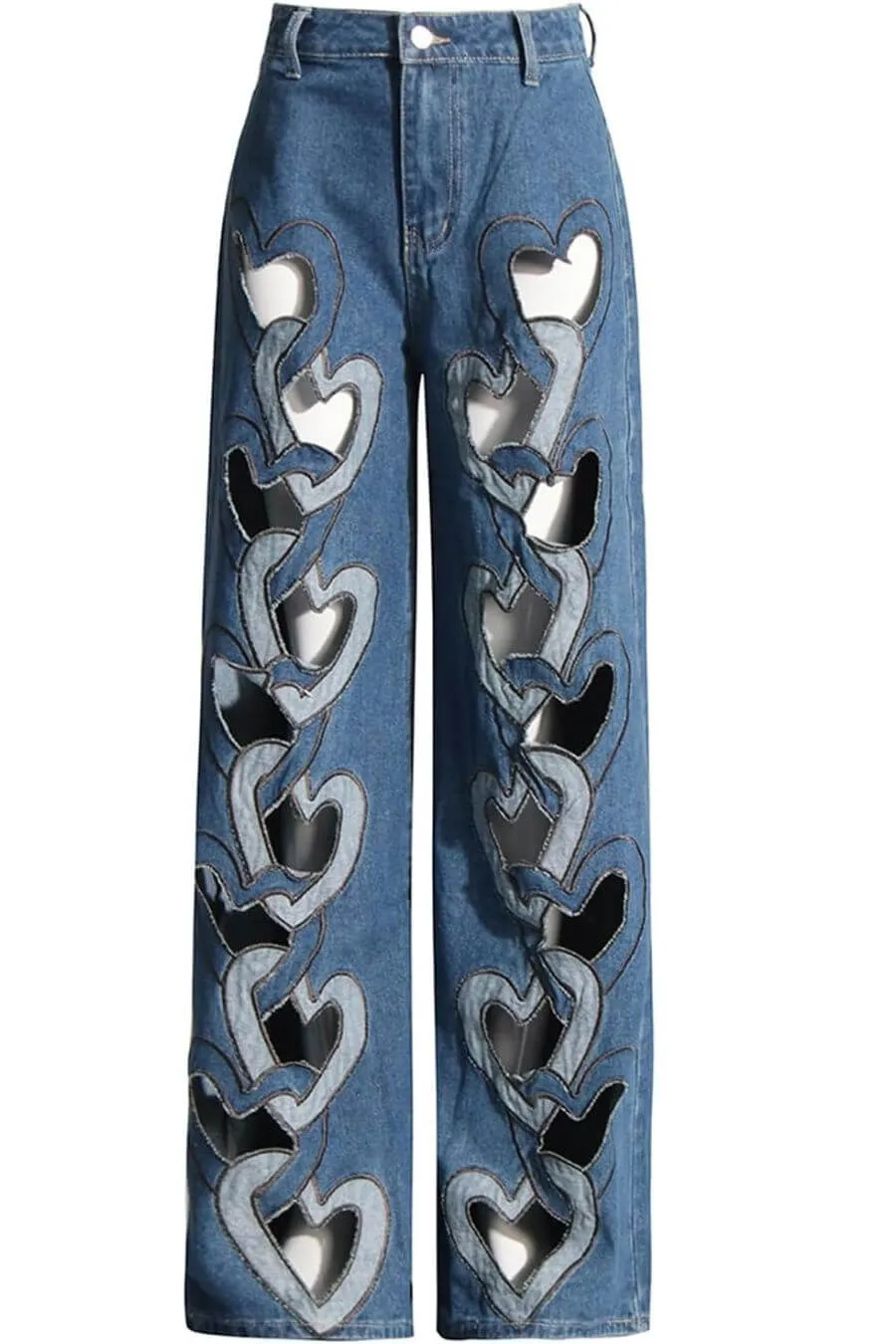 Milena Heart Cut Out Denim