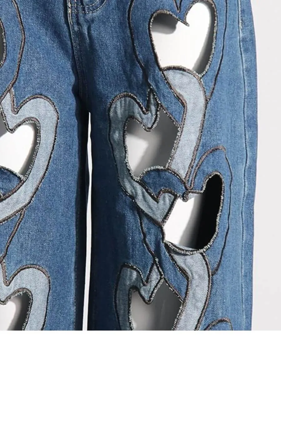 Milena Heart Cut Out Denim