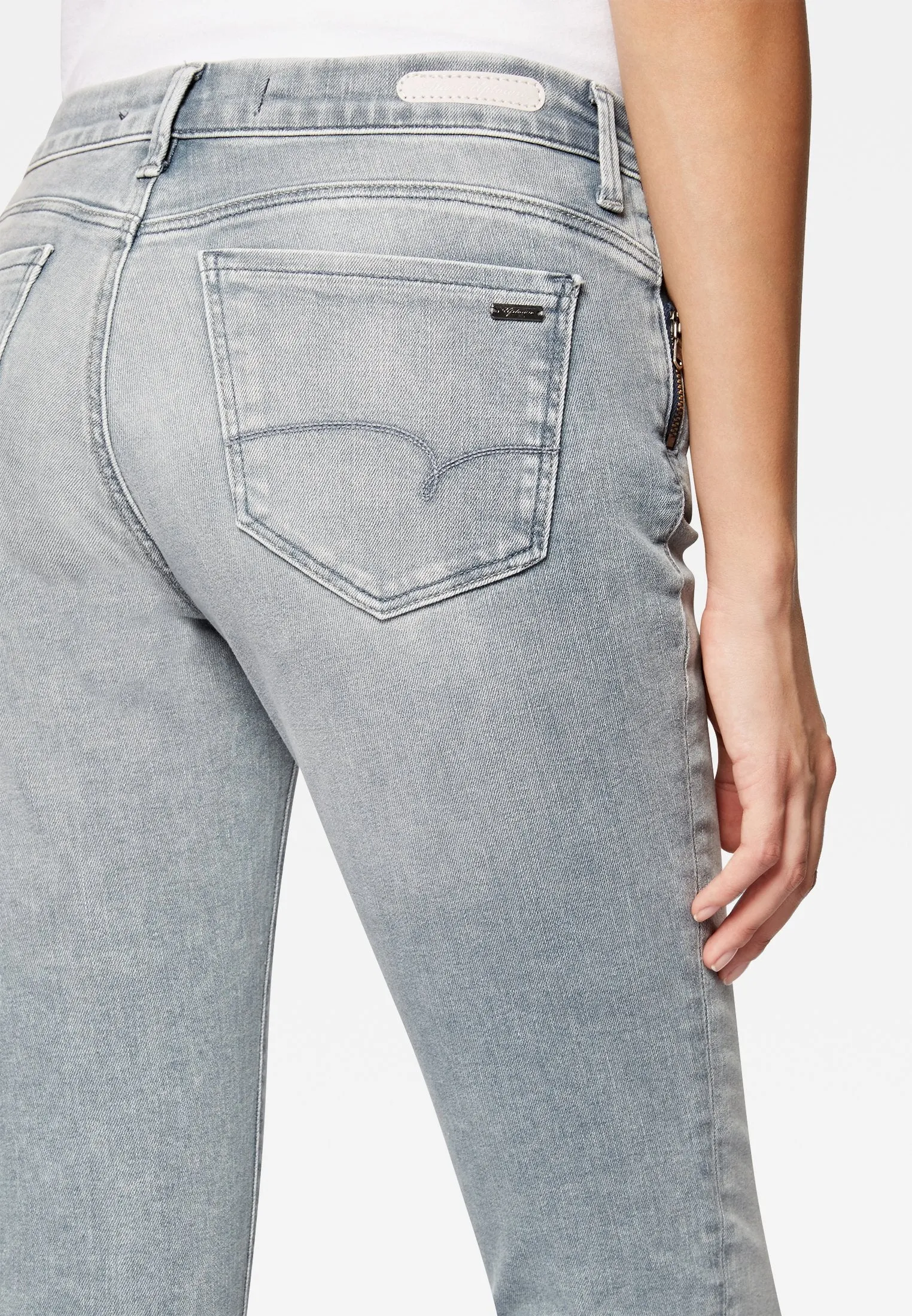 NICOLE | Super Skinny Jeans in Hellgrau