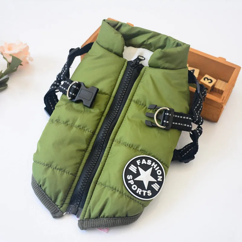 Padded Dog Jackets with Hood