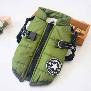 Padded Dog Jackets with Hood
