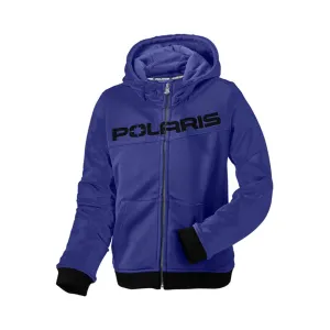 Polaris Youth Tech Full Zip Hoodie Jacket Blue/Black