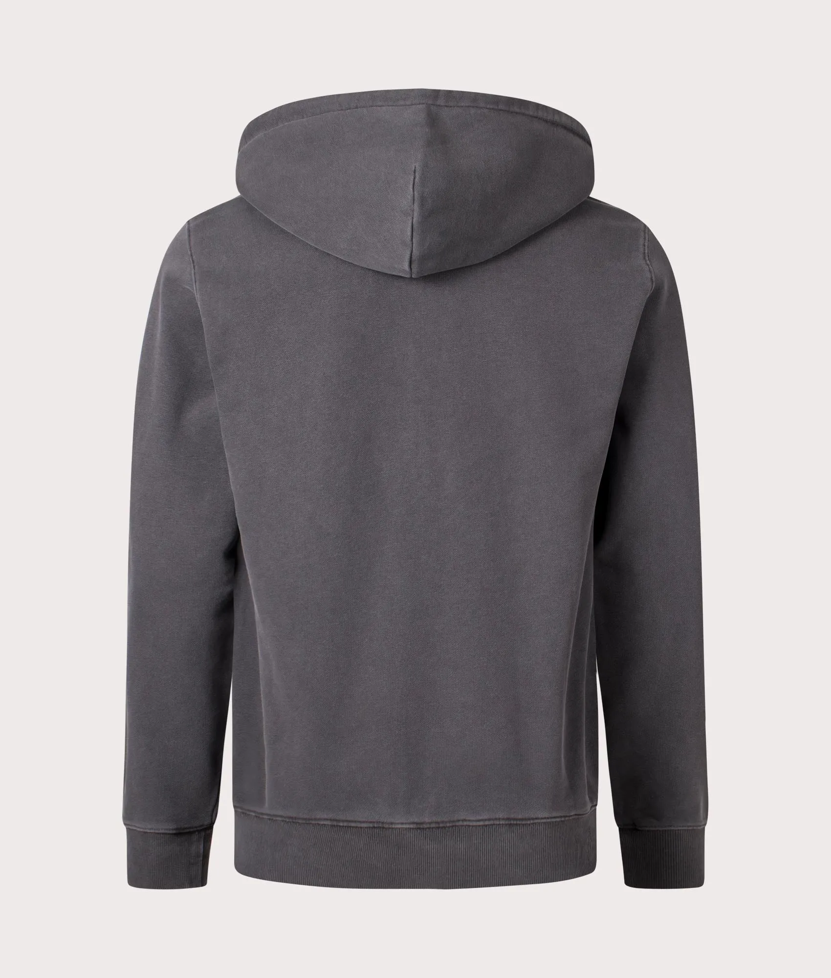 Relaxed Fit Duster Script Zip Through Hoodie