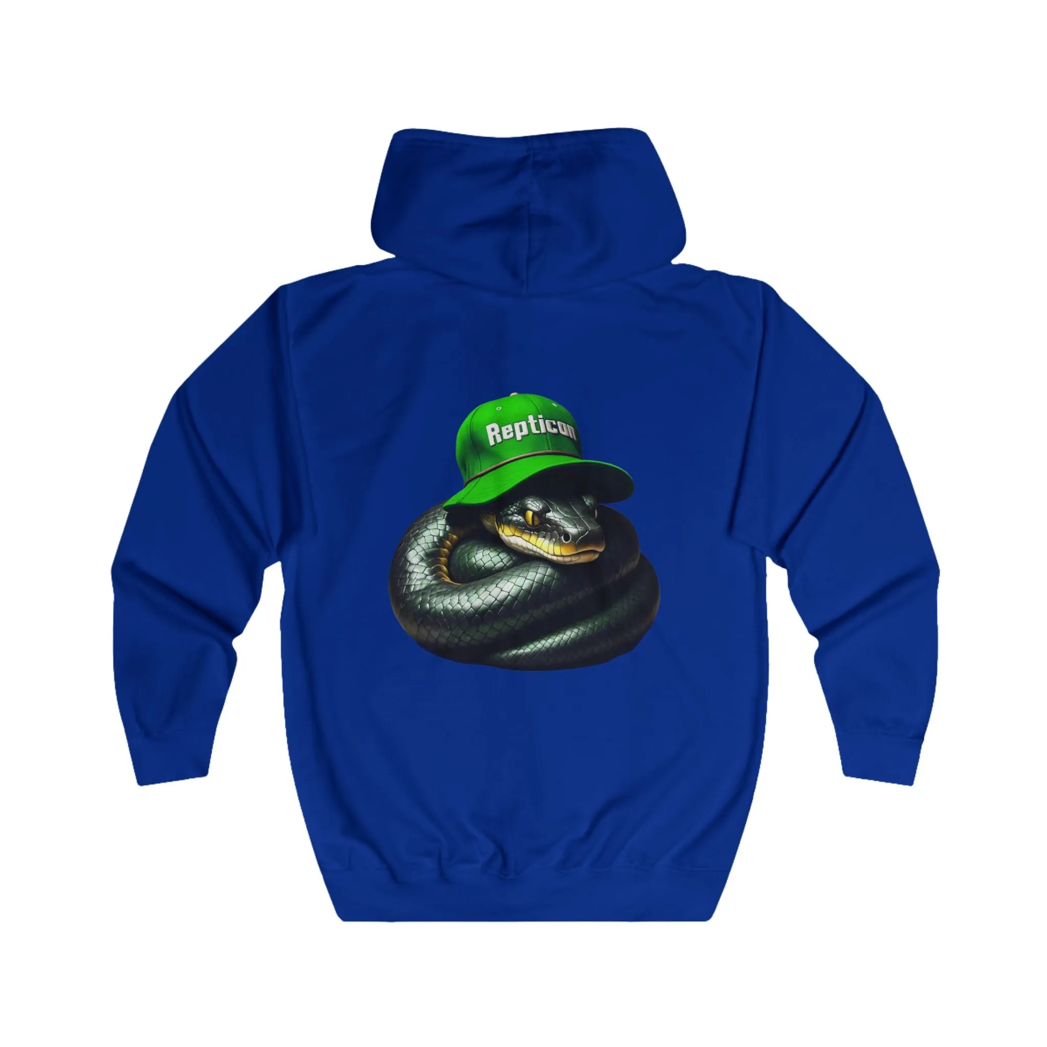 Repticon Unisex Full Zip Hoodie w/ Black Snake