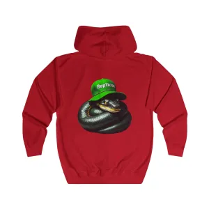 Repticon Unisex Full Zip Hoodie w/ Black Snake