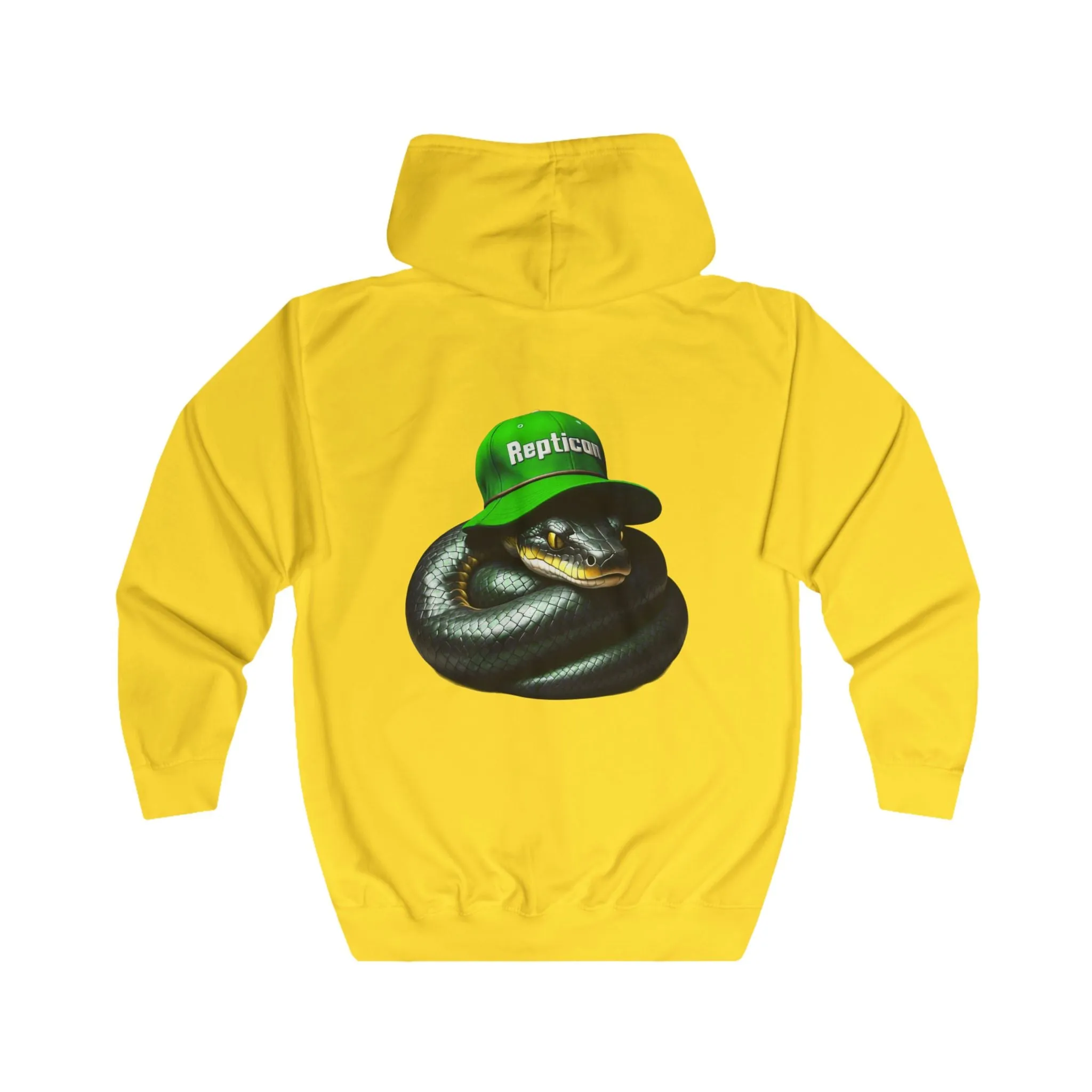 Repticon Unisex Full Zip Hoodie w/ Black Snake