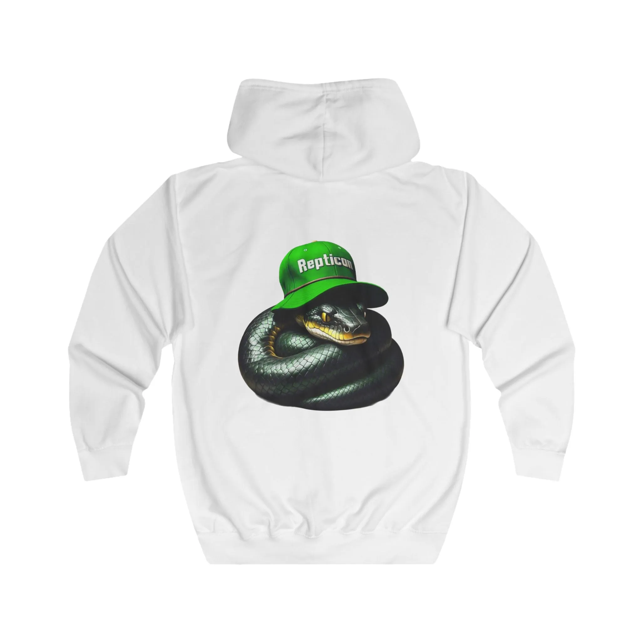 Repticon Unisex Full Zip Hoodie w/ Black Snake