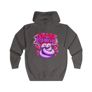 Repticon Unisex Full Zip Hoodie w/ Valentine Snakes