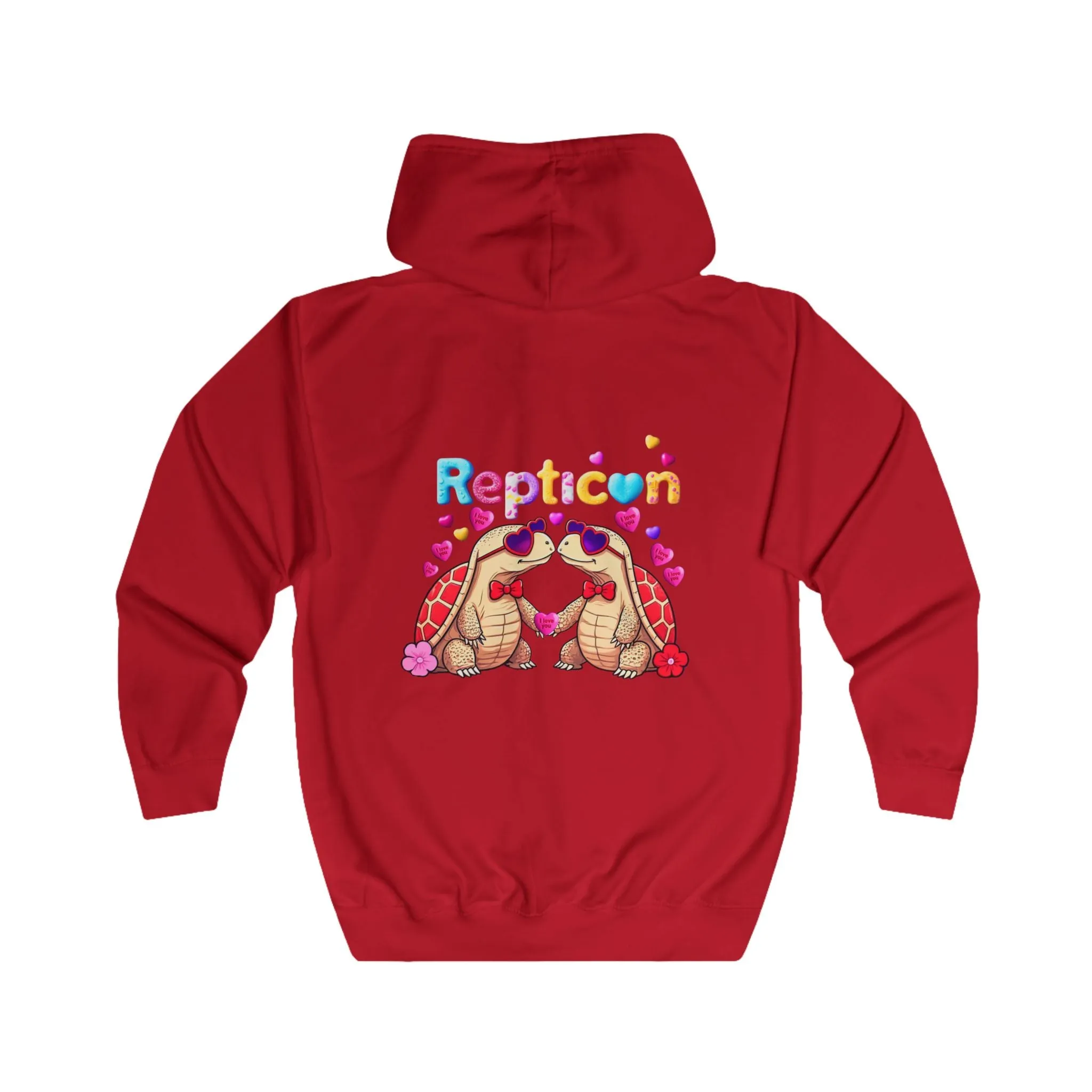 Repticon Unisex Full Zip Hoodie w/ Valentine Tortoises