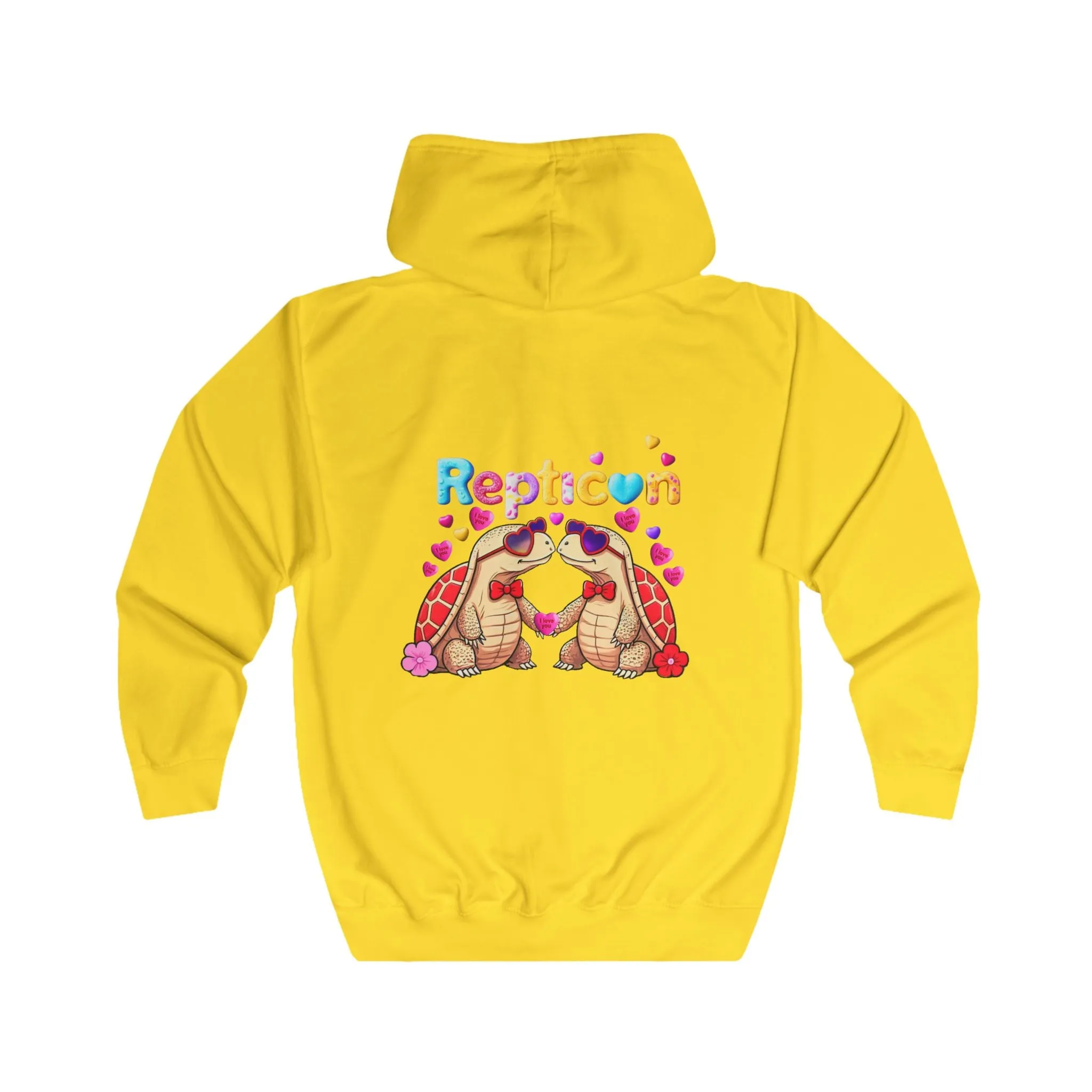 Repticon Unisex Full Zip Hoodie w/ Valentine Tortoises