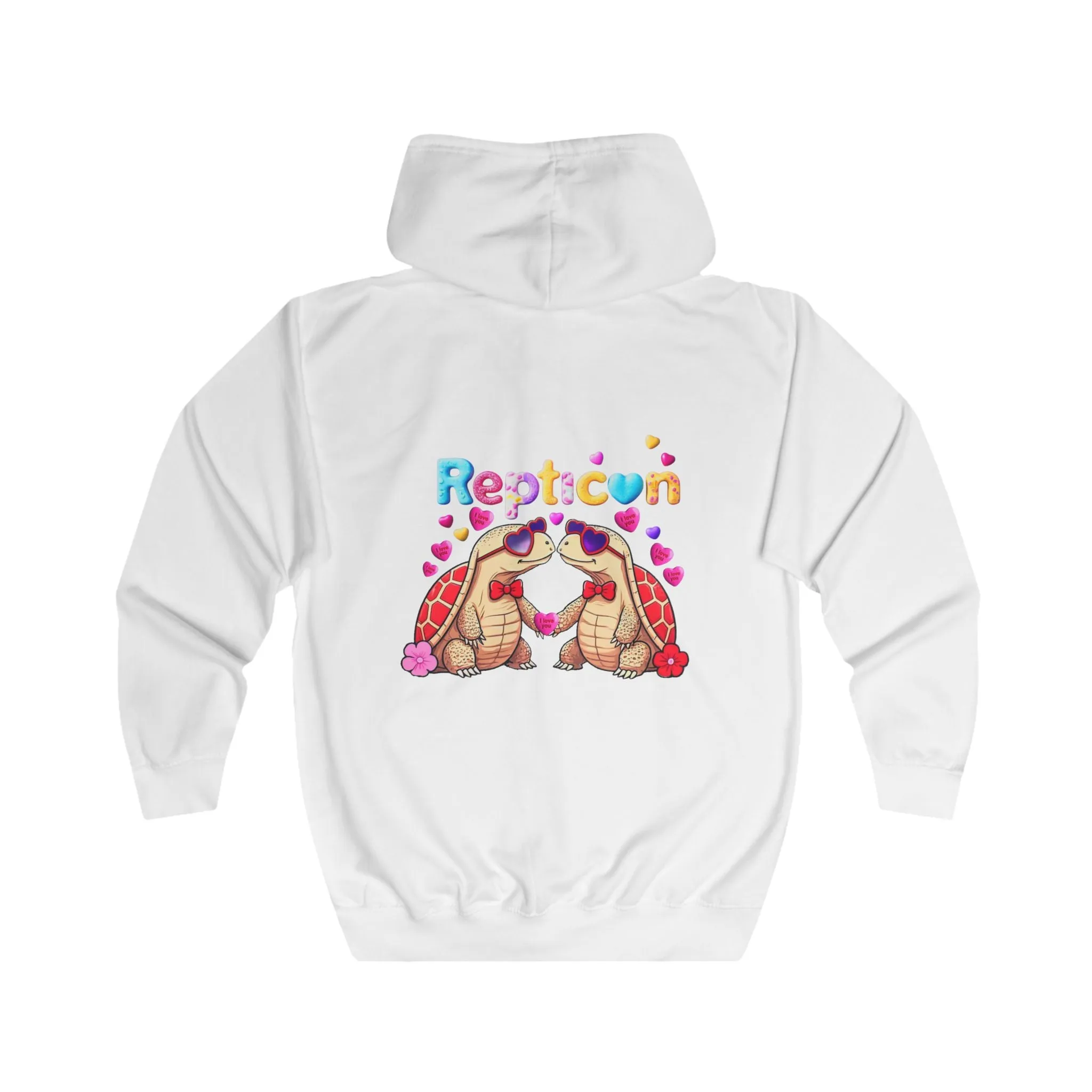 Repticon Unisex Full Zip Hoodie w/ Valentine Tortoises
