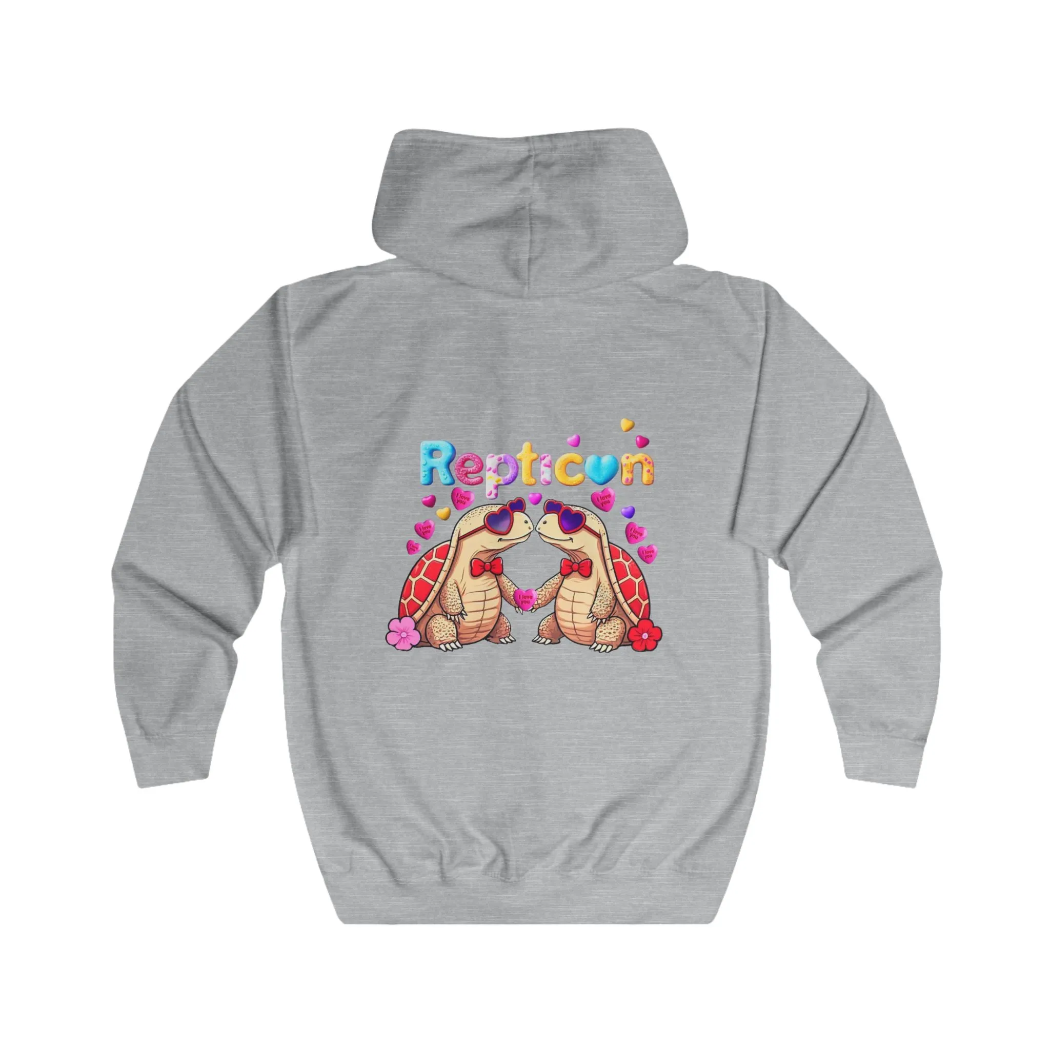 Repticon Unisex Full Zip Hoodie w/ Valentine Tortoises