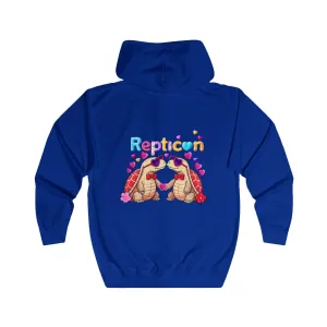 Repticon Unisex Full Zip Hoodie w/ Valentine Tortoises