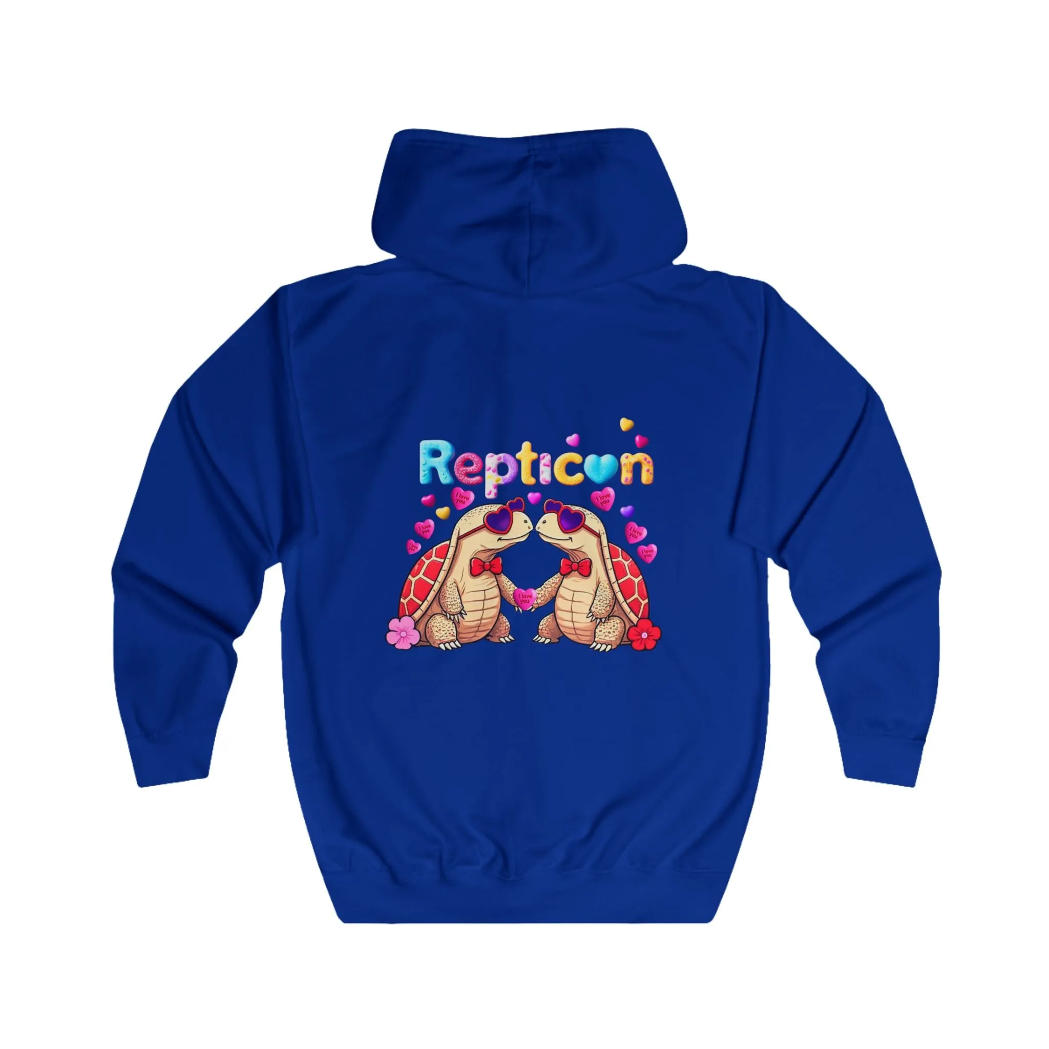 Repticon Unisex Full Zip Hoodie w/ Valentine Tortoises