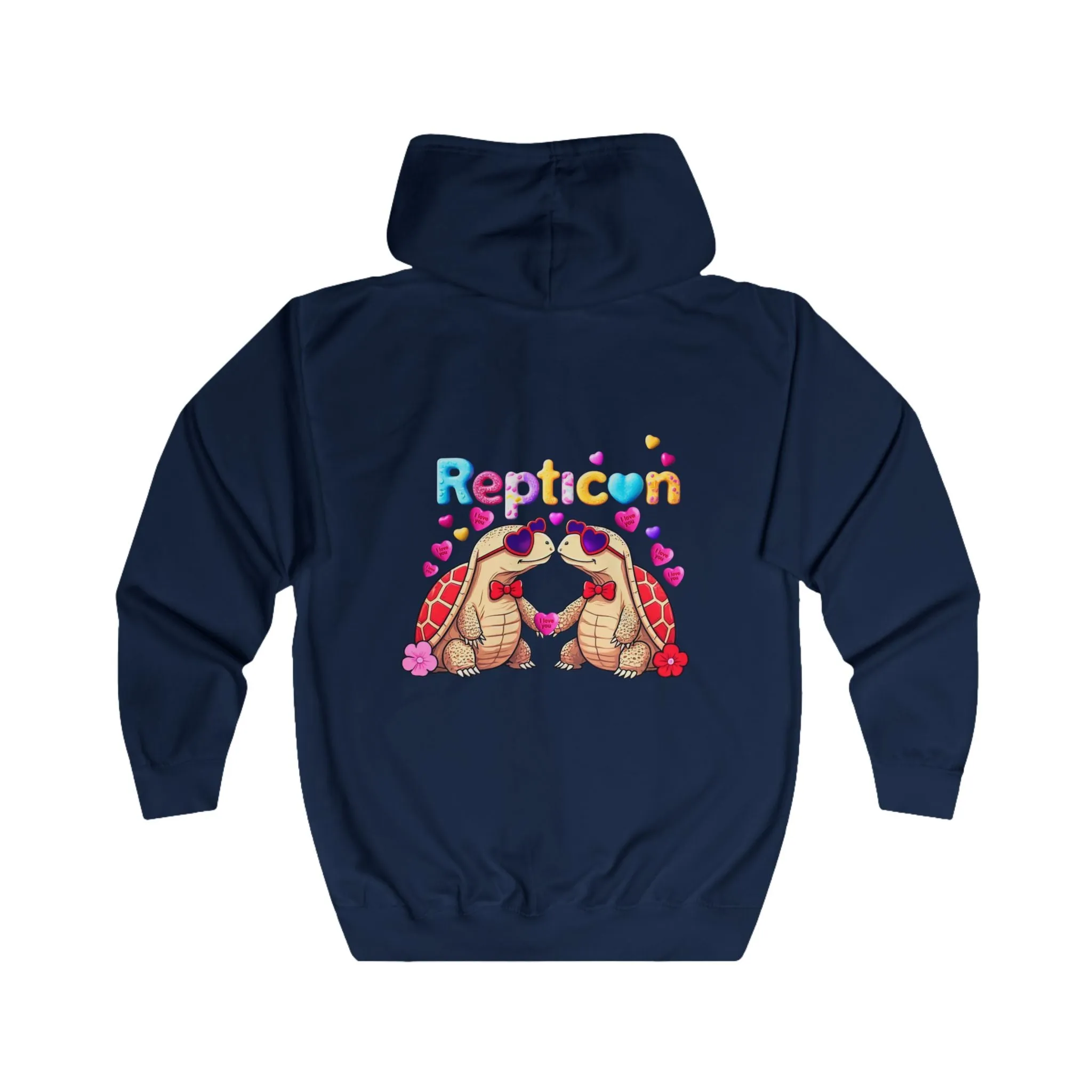 Repticon Unisex Full Zip Hoodie w/ Valentine Tortoises