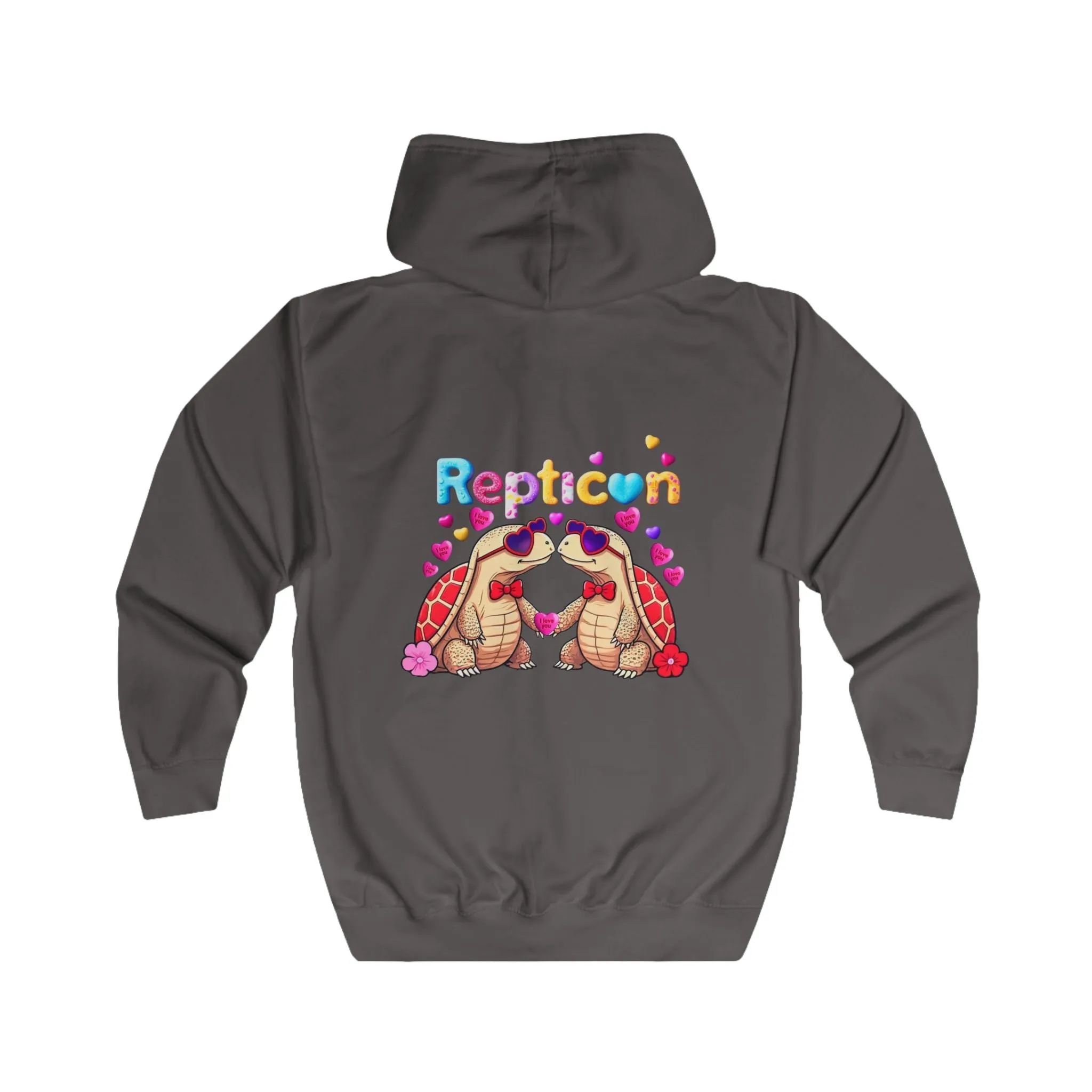 Repticon Unisex Full Zip Hoodie w/ Valentine Tortoises