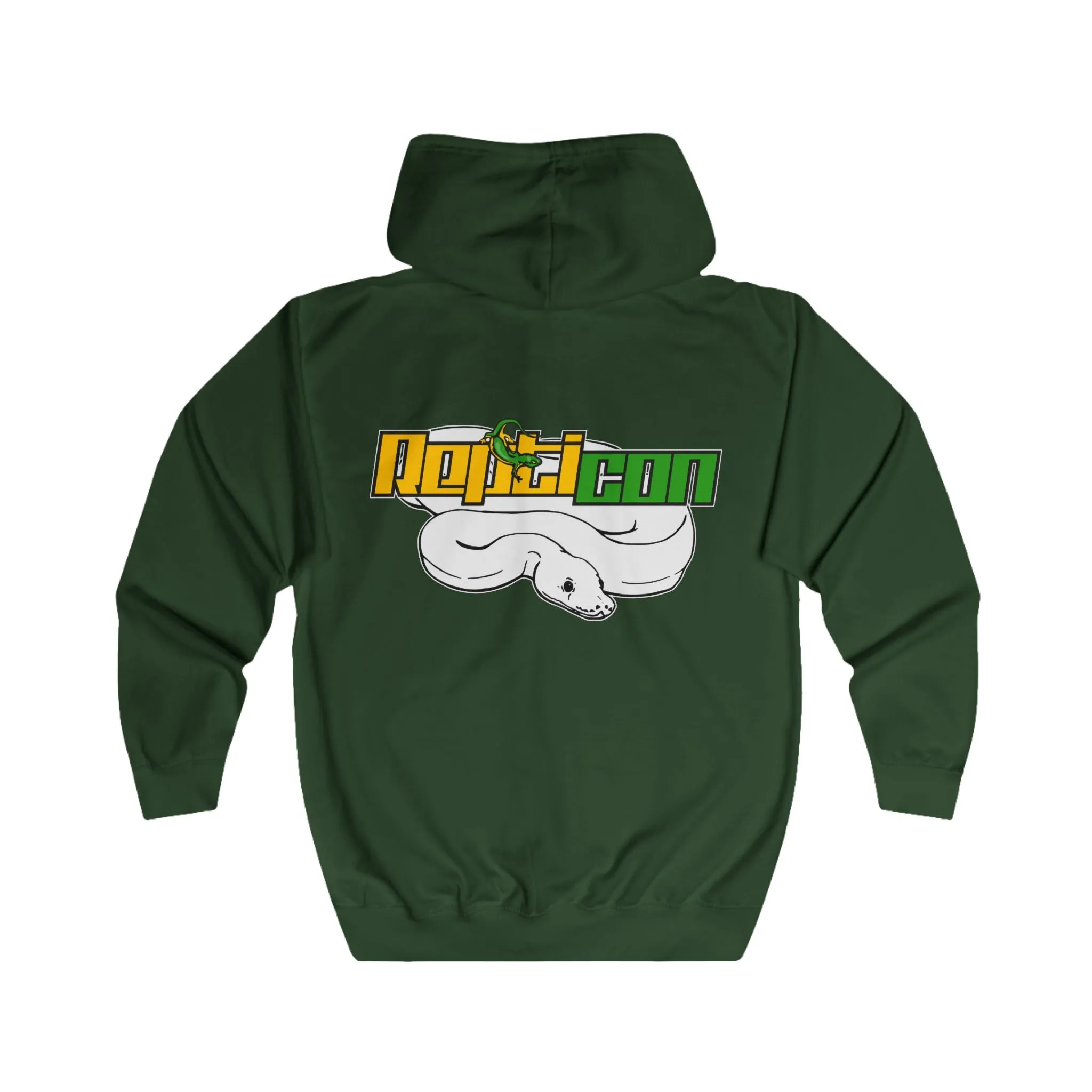 Repticon Unisex Full Zip Hoodie w/ White Ball Python