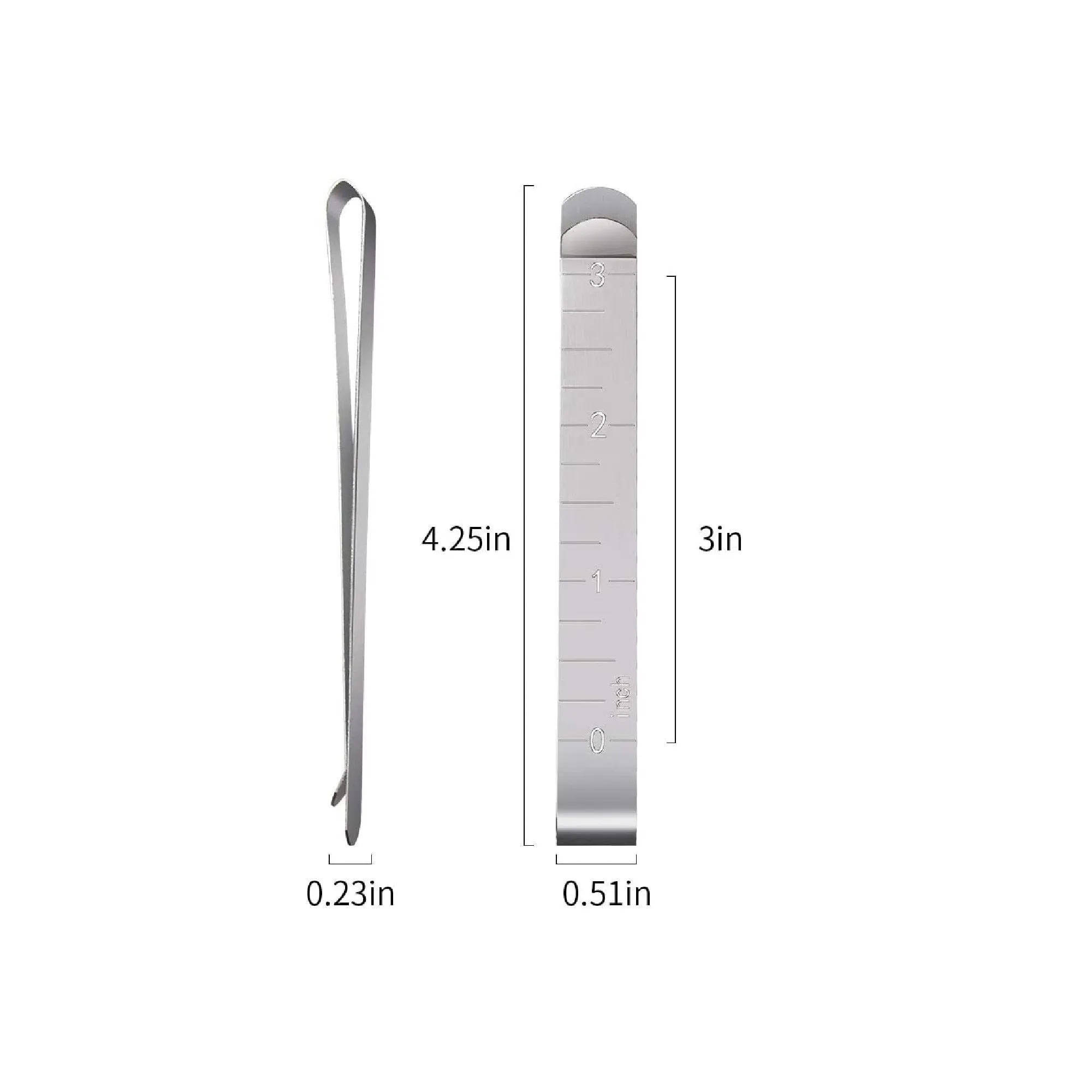 Sewing Clips Pack of 15 Stainless Steel Hemming Clips 3 Inches Measurement Ruler Quilting Supplies