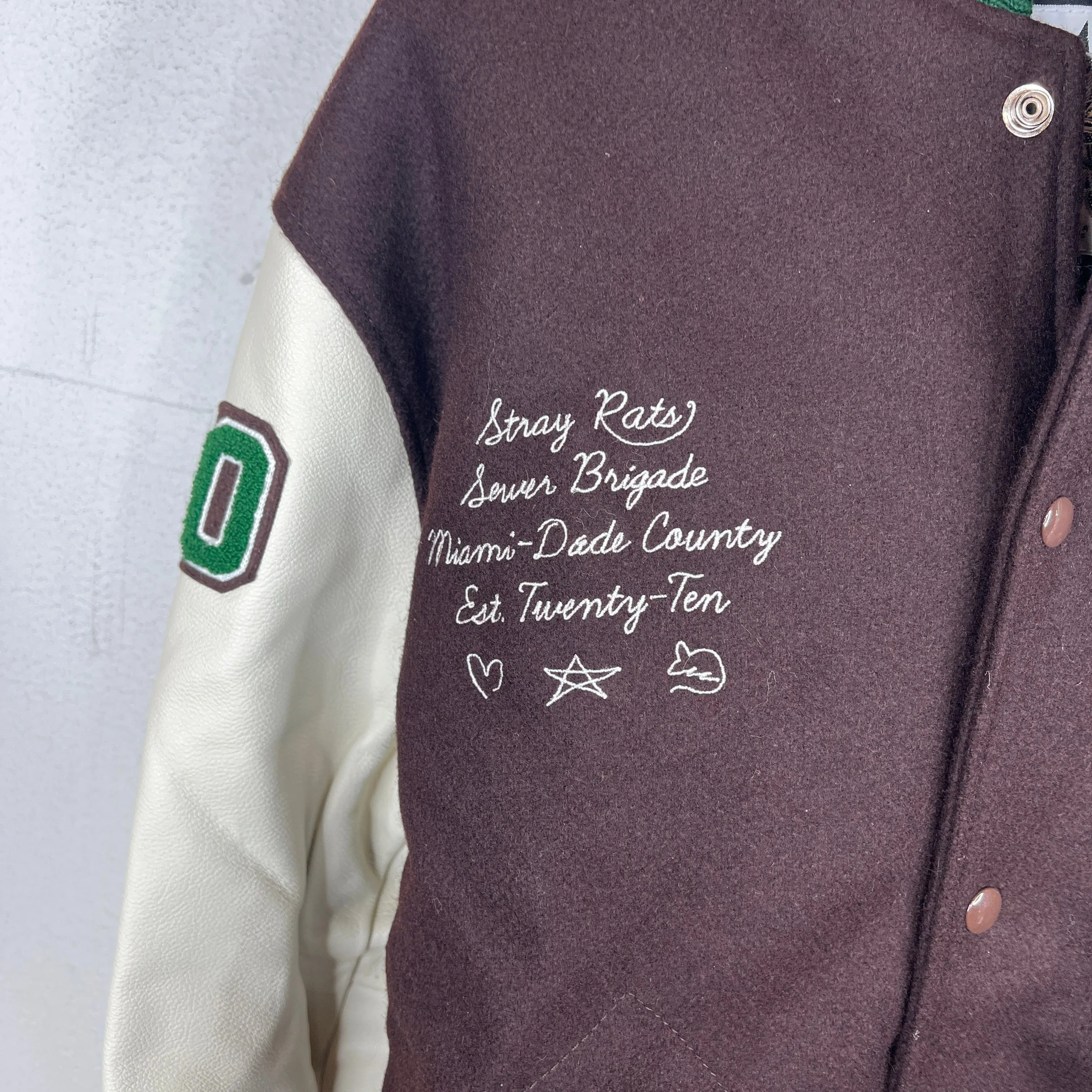 Stray Rats Brown Varsity Jacket