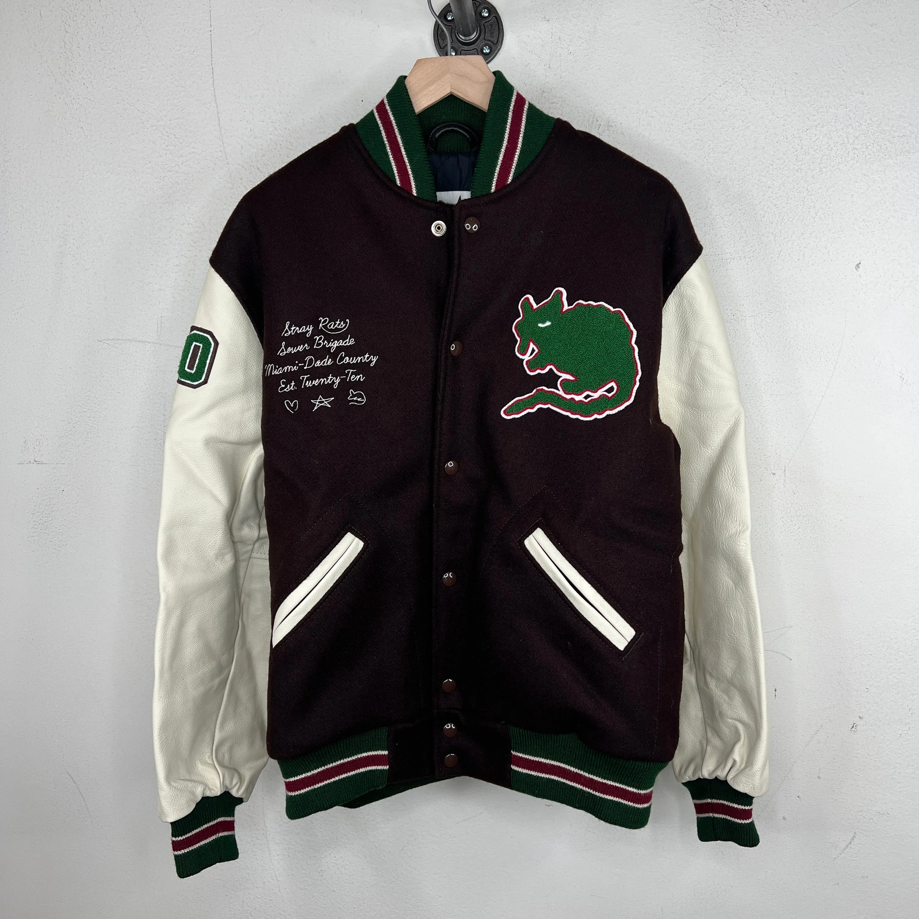 Stray Rats Brown Varsity Jacket