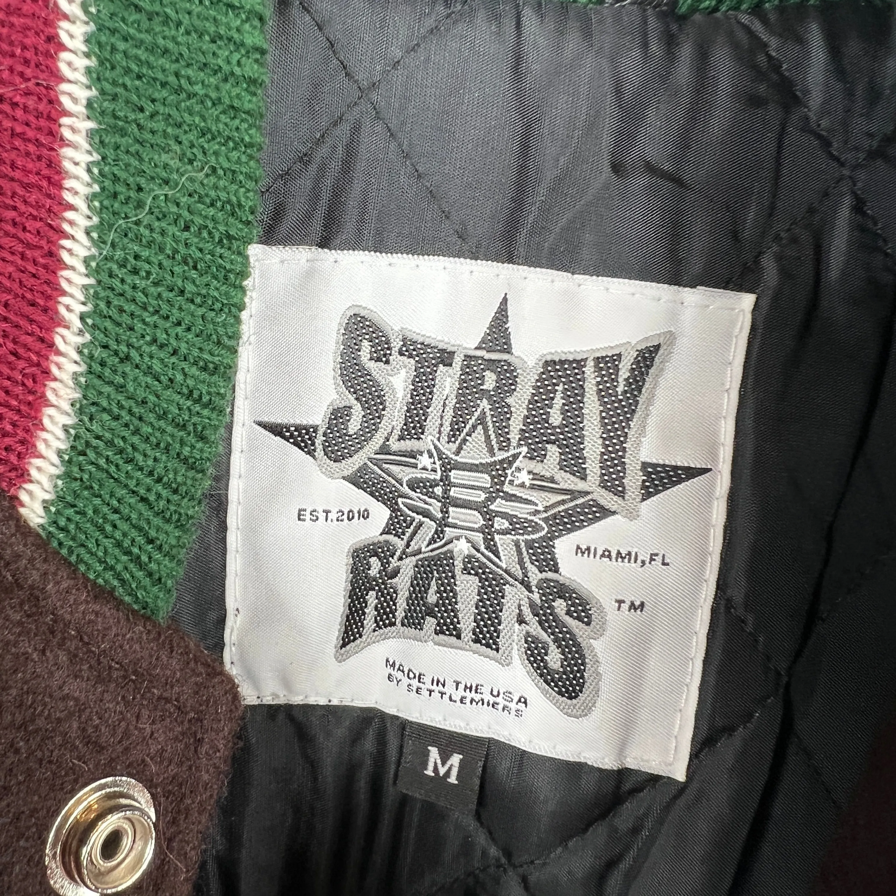 Stray Rats Brown Varsity Jacket
