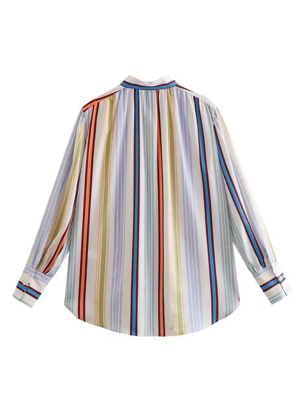 Striped Button Up Blouse