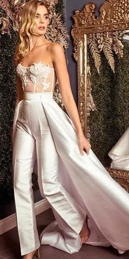 Stylish jumpsuit with over skirt