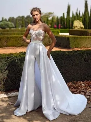 Stylish jumpsuit with over skirt