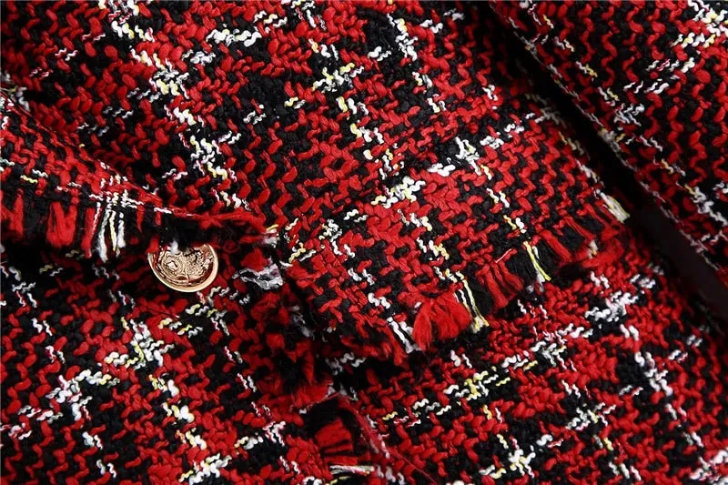 TWEED CHECK BLAZER