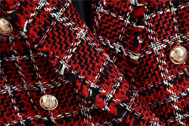 TWEED CHECK BLAZER