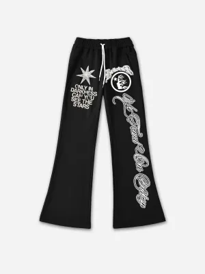 Unisex Men's Artistic Vintage Graphic Stylish Flared SweatPants