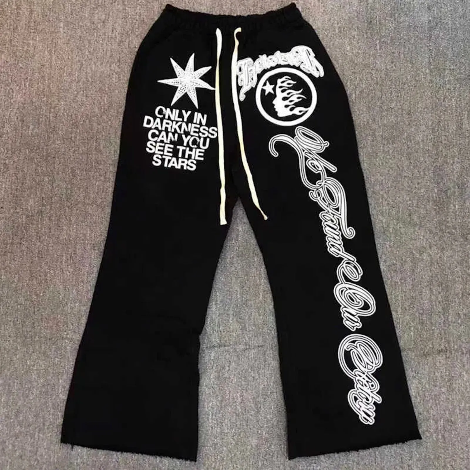 Unisex Men's Artistic Vintage Graphic Stylish Flared SweatPants