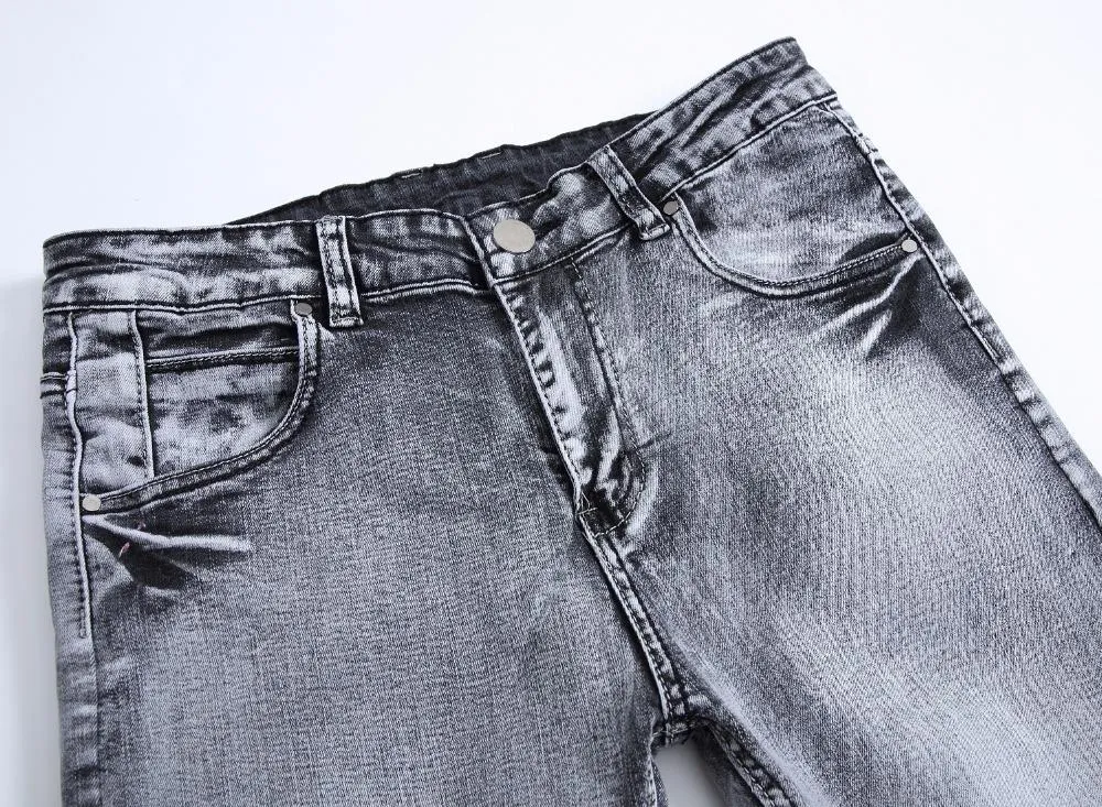 West Louis Stylish Stretch Elastic Jeans