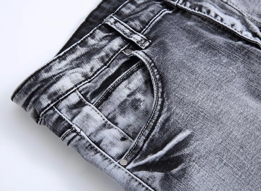 West Louis Stylish Stretch Elastic Jeans