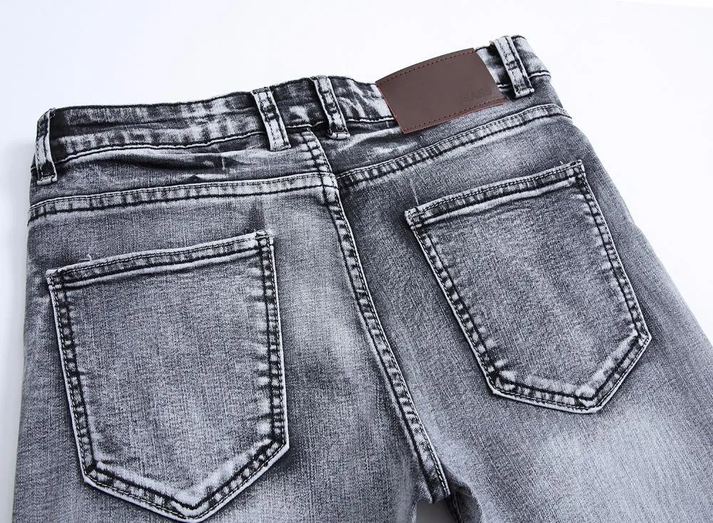 West Louis Stylish Stretch Elastic Jeans