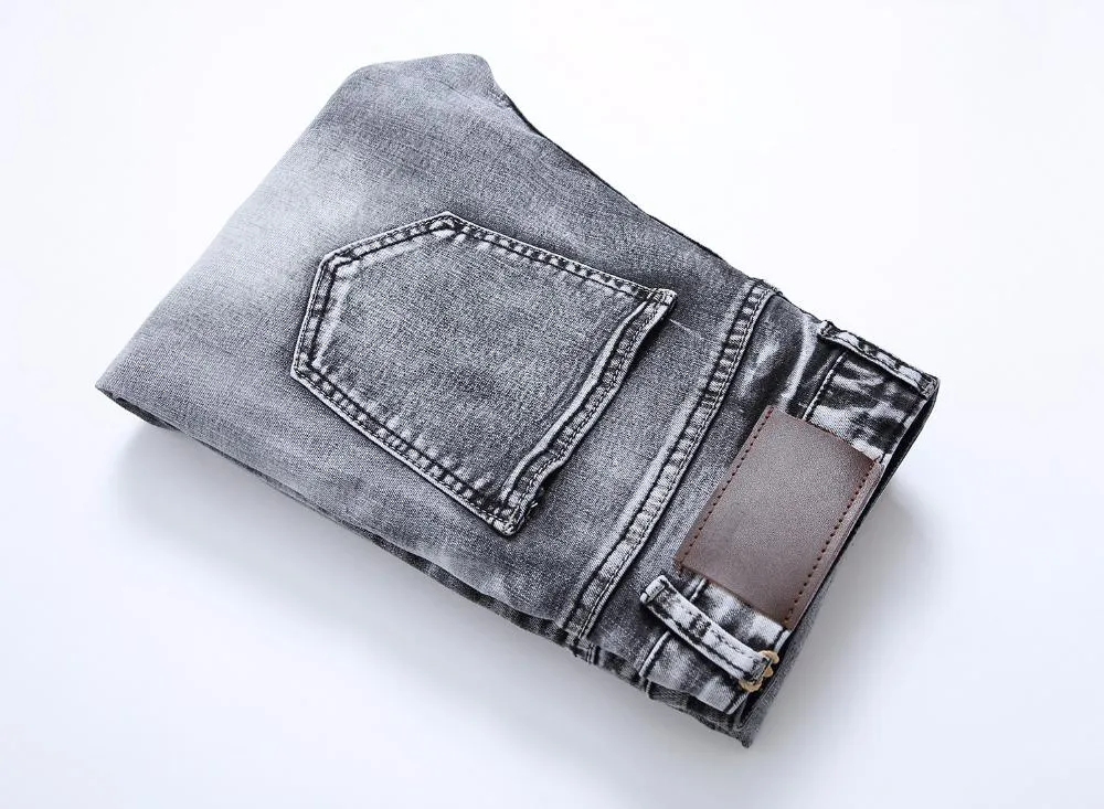 West Louis Stylish Stretch Elastic Jeans