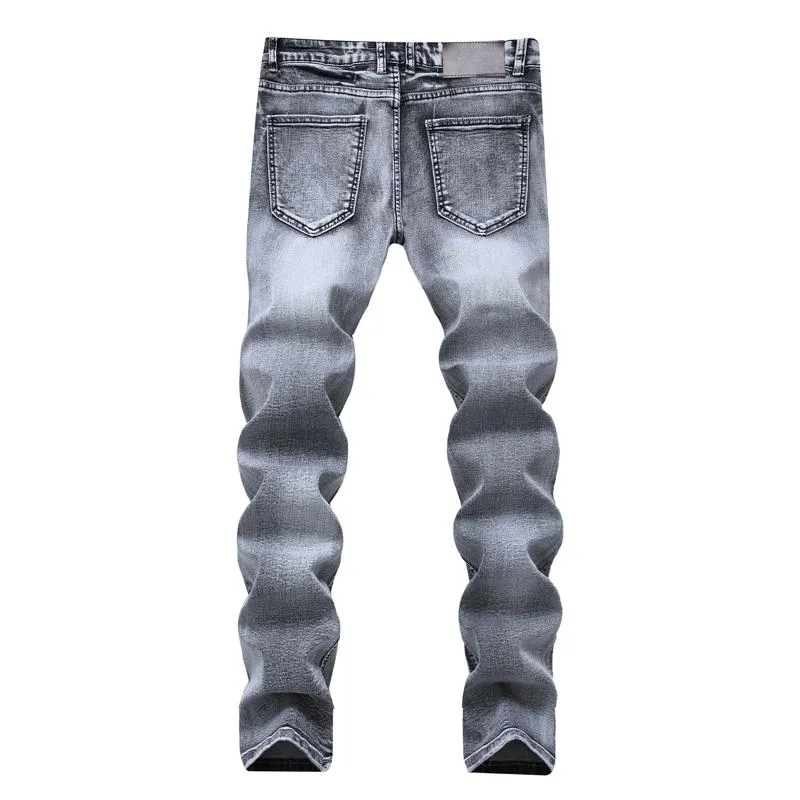 West Louis Stylish Stretch Elastic Jeans
