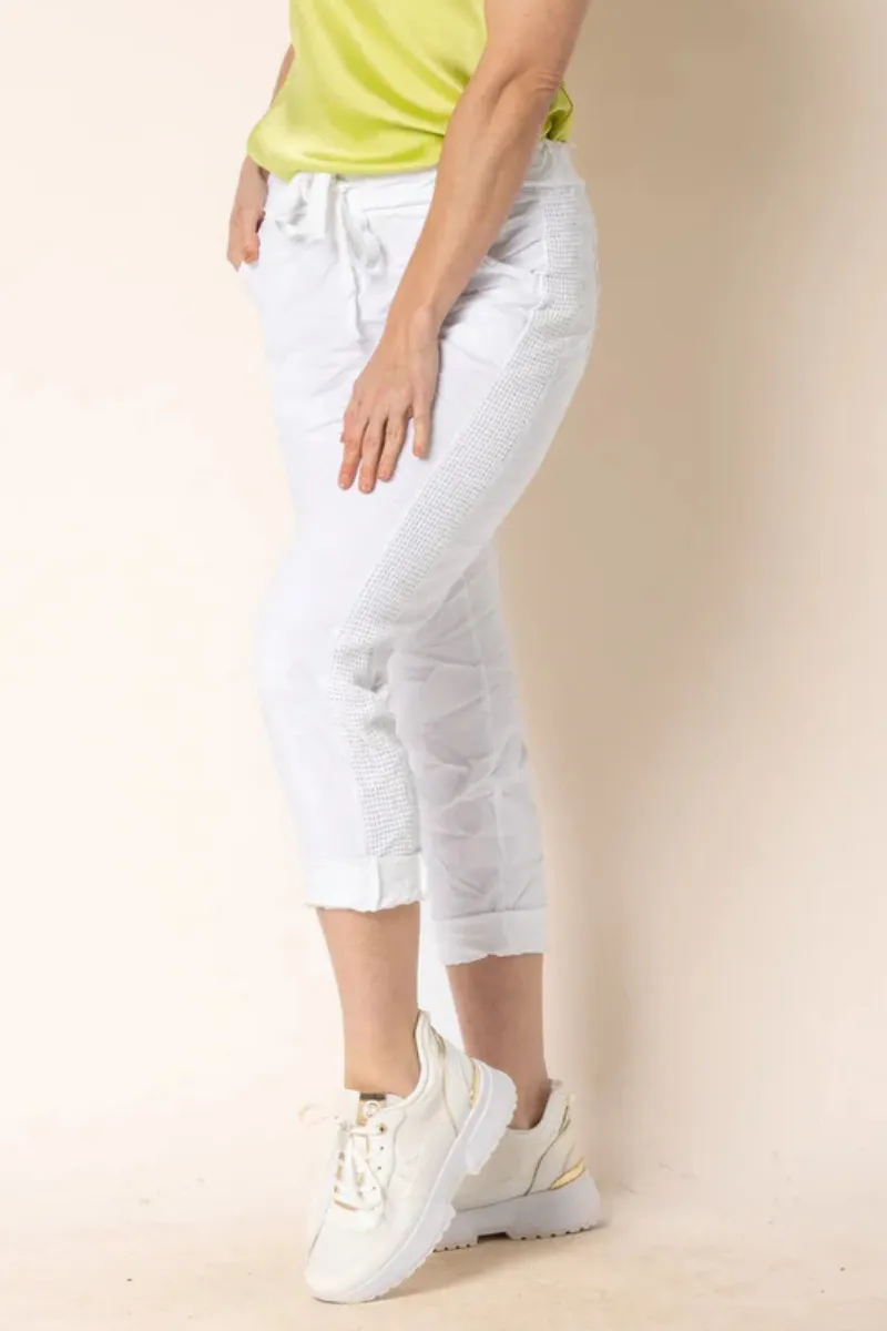 White Miranda Pants By Imagine Fashion