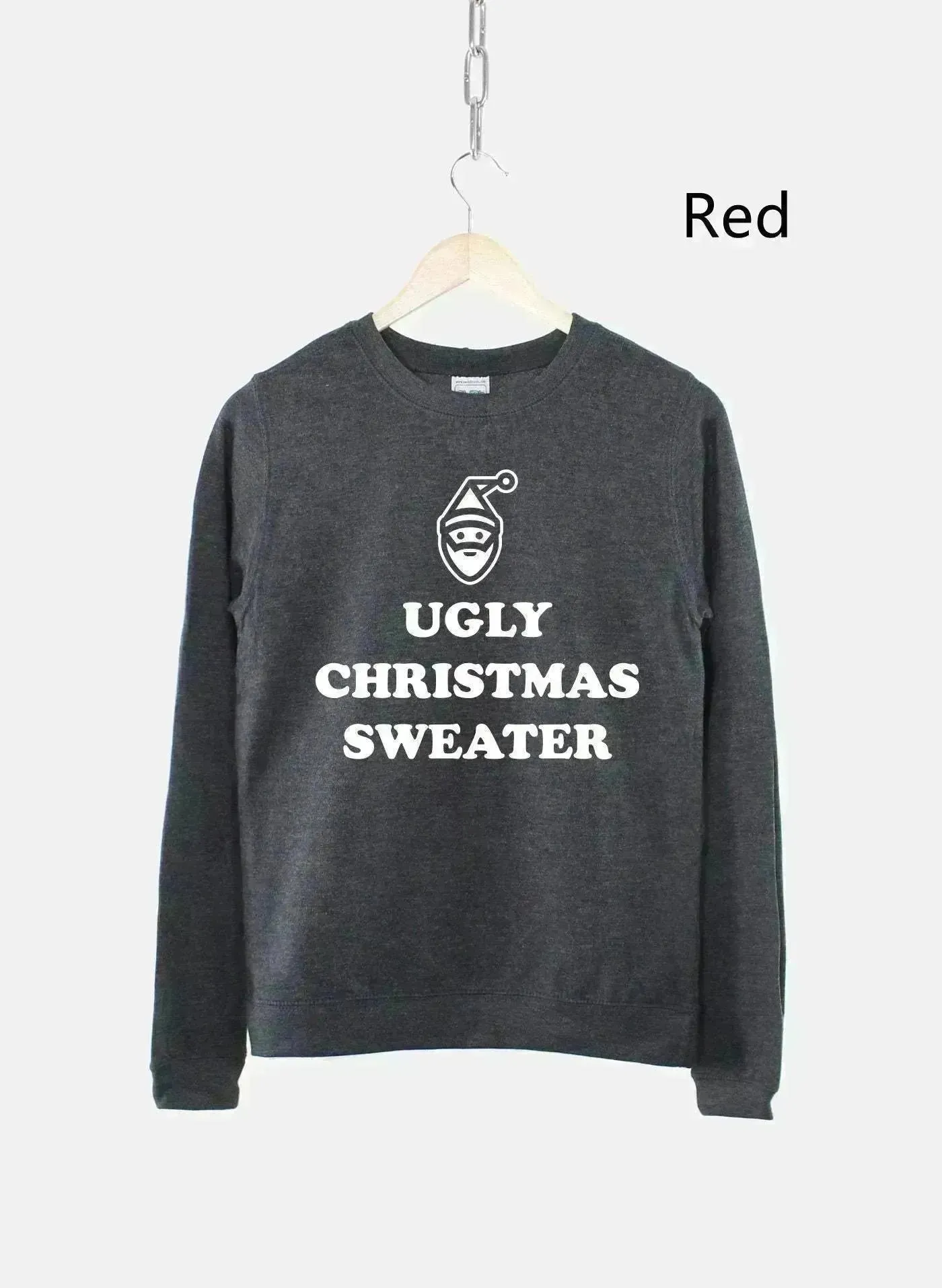 Women's Ugly Christmas Sweater Sweatshirt Bah Humbug Funny