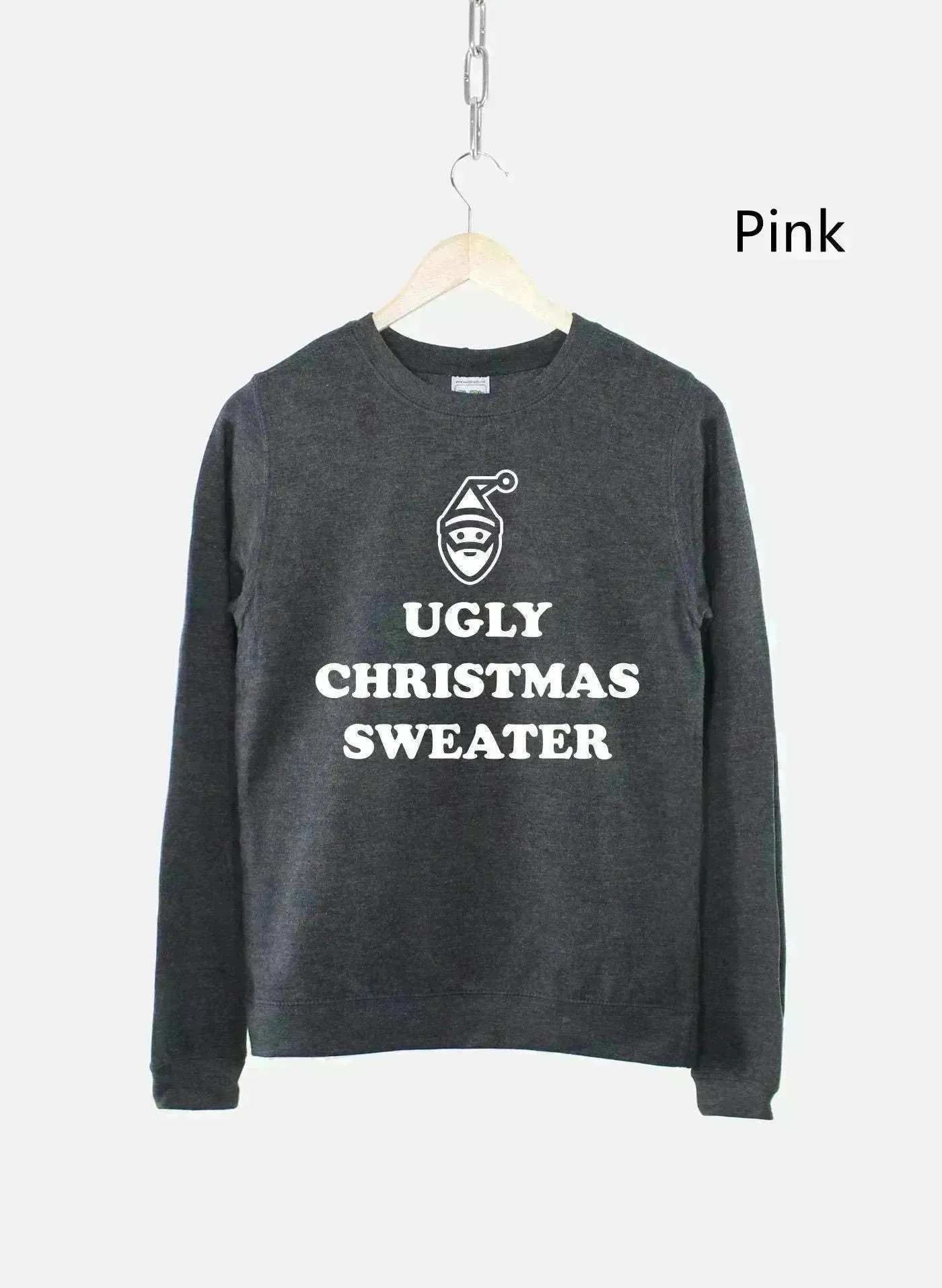 Women's Ugly Christmas Sweater Sweatshirt Bah Humbug Funny