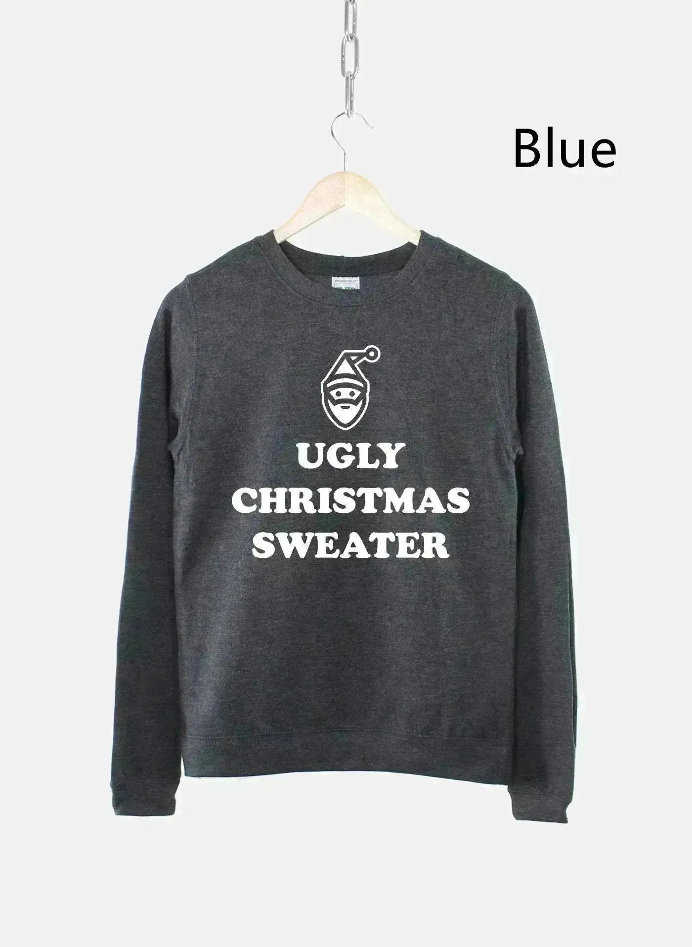 Women's Ugly Christmas Sweater Sweatshirt Bah Humbug Funny