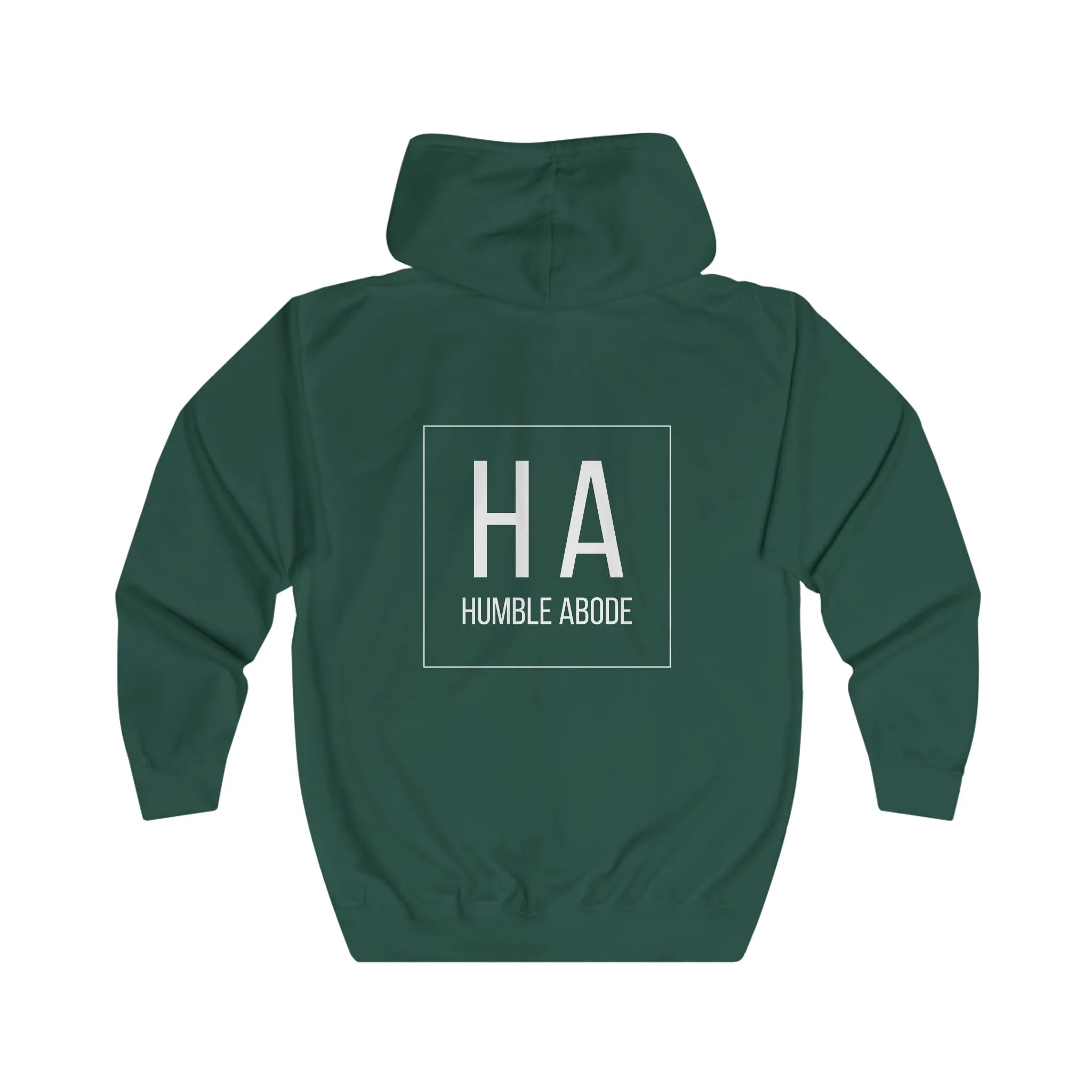 Zip-Up Unisex Hoodie - Dark Colors w/ Bold HA White Logo